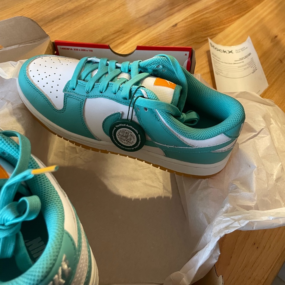 NWT Nike dunk low Teal Zeal